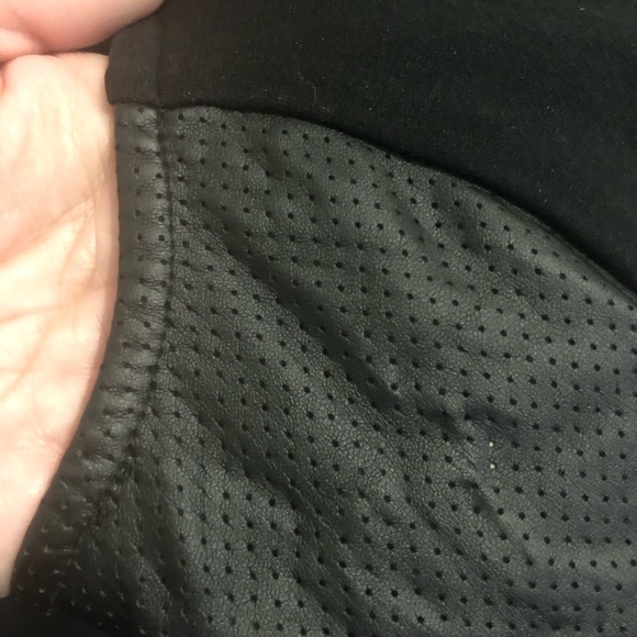 Fashion to figure peplum top with faux leather 1X - Picture 4 of 5